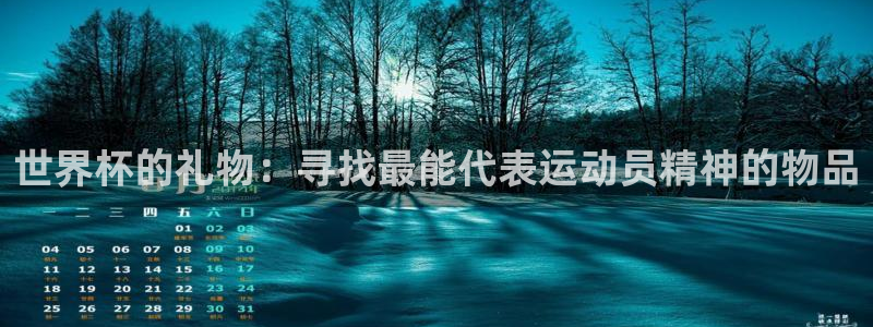 2026世界杯亚洲预选赛赛程：世界杯的礼物：寻找最能代表运动员精神的物品
