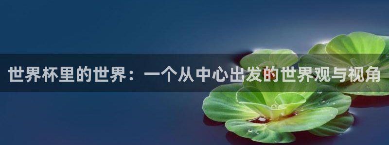 世界杯葡萄牙赛程：世界杯里的世界：一个从中心出发的世界观与视角
